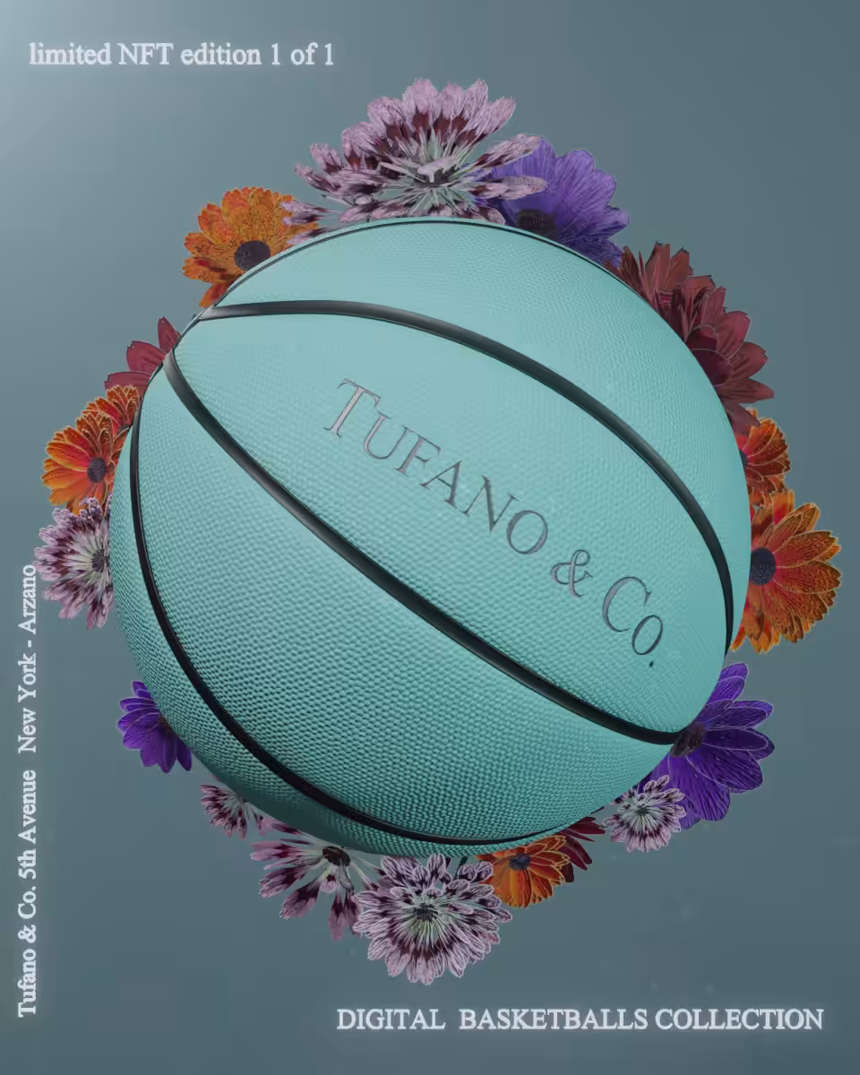Digital Basketballs - NFT #07 "Tufano & Co. 5th Avenue New York - Arzano"