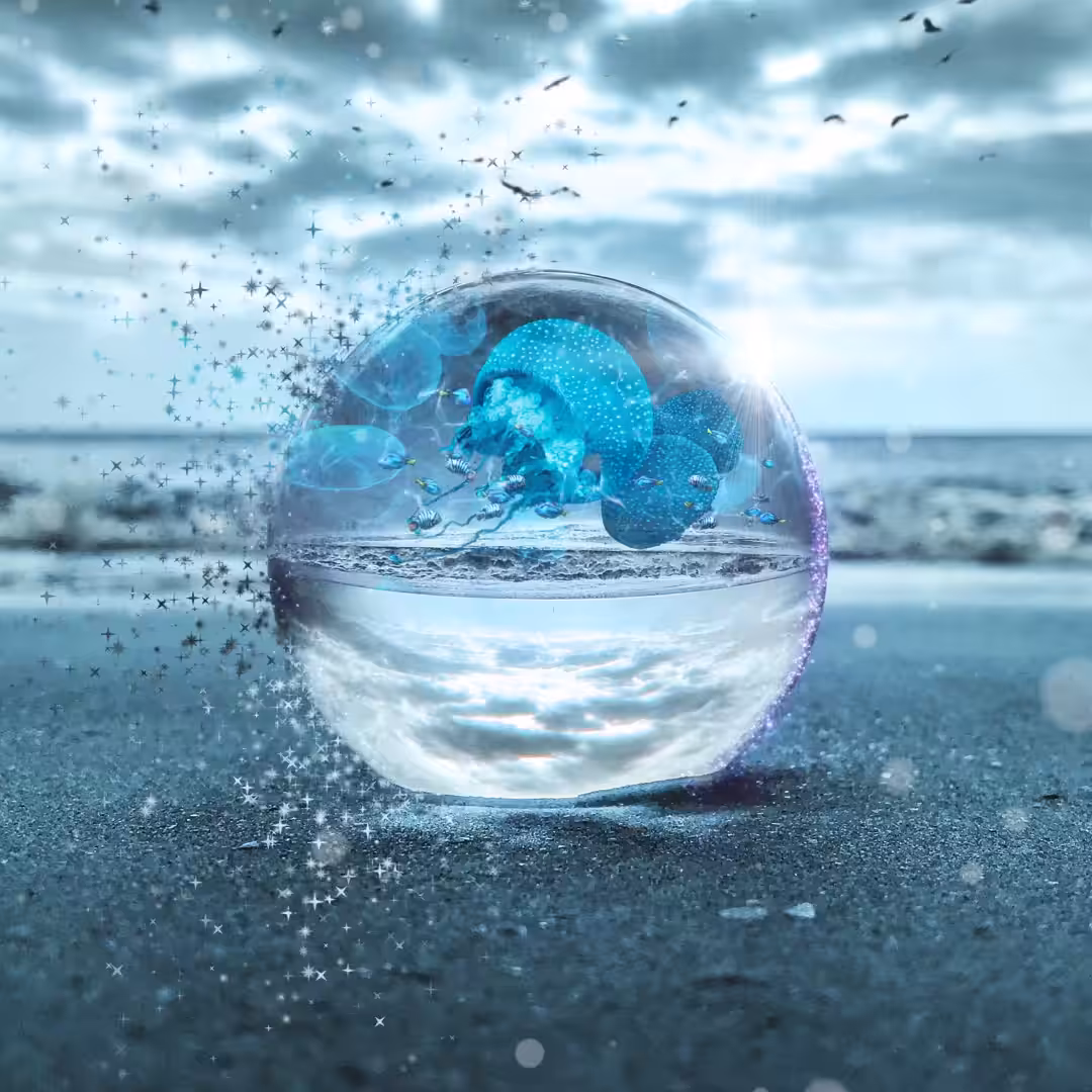 Crystal Jellyfish Beach Motion
