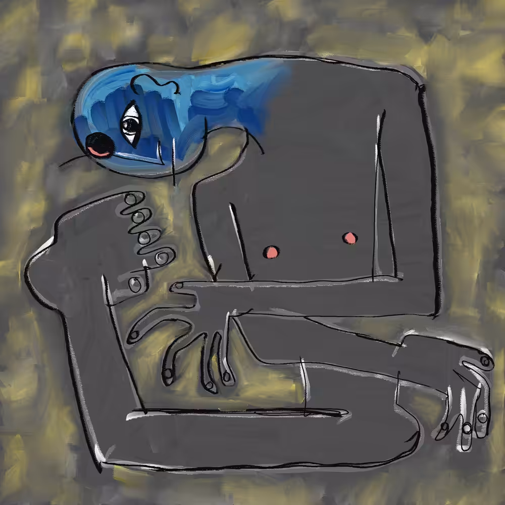 think until you're blue in the face