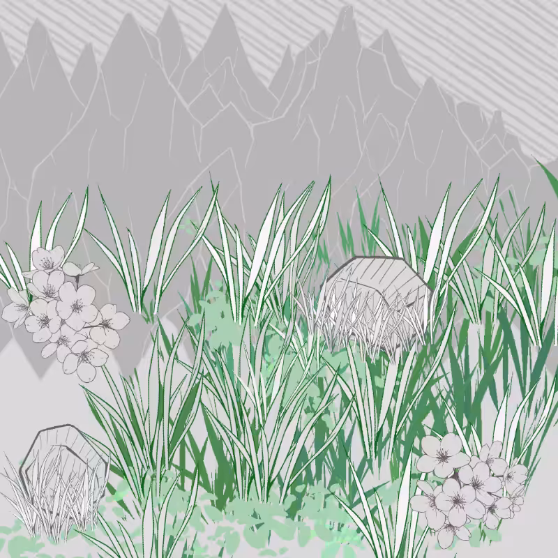 Wild Grass and Rubble #53