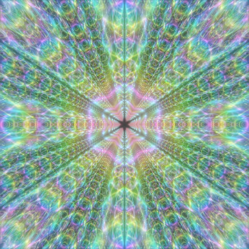 Fluorescent Hexagram #21