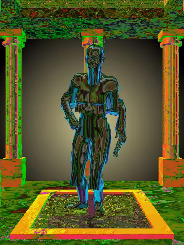 The Injured Old Bronze Woman #7075