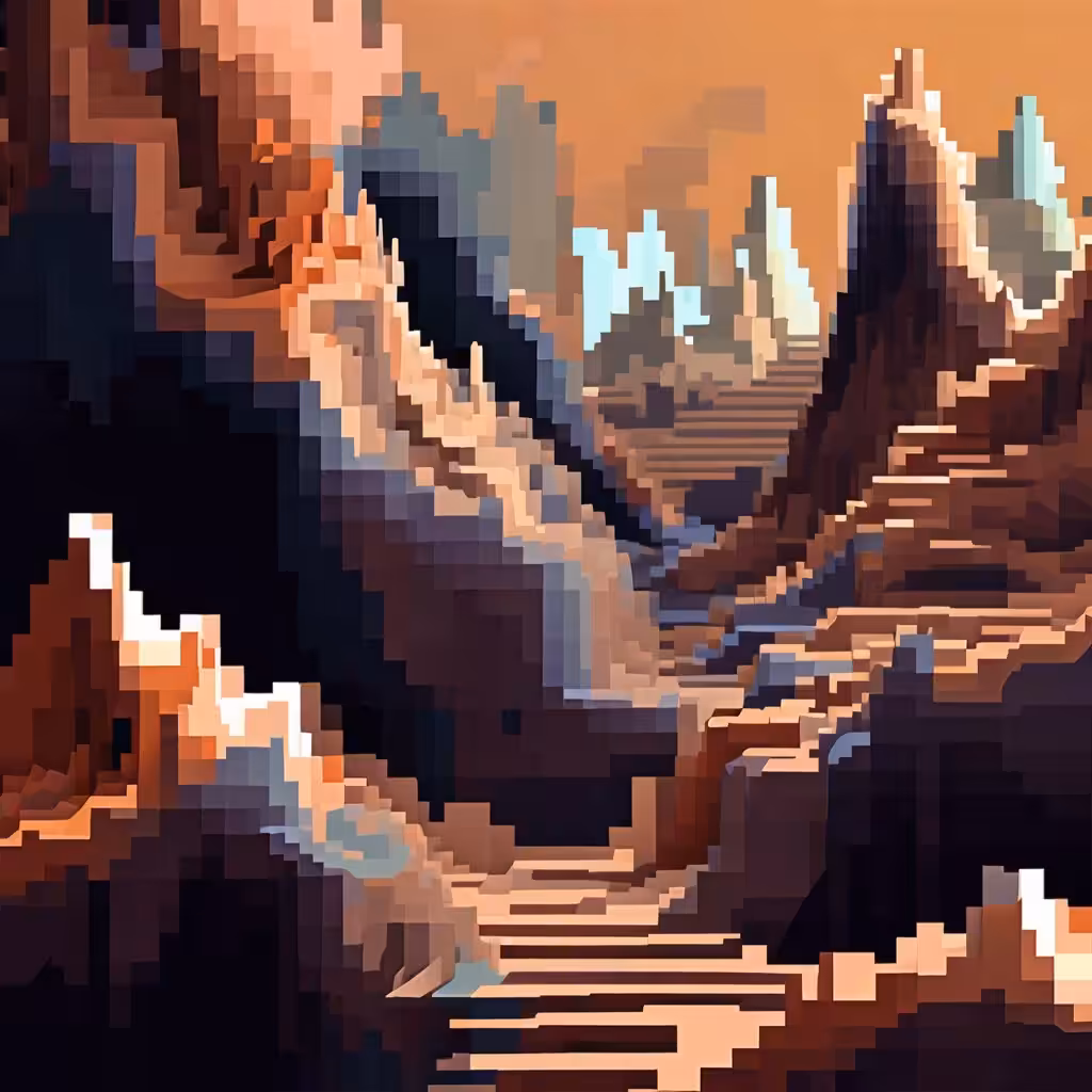 Mountains in depth --X--> [ ] 16