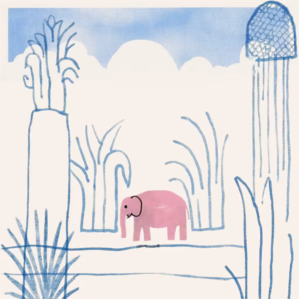 Find the pink elephant