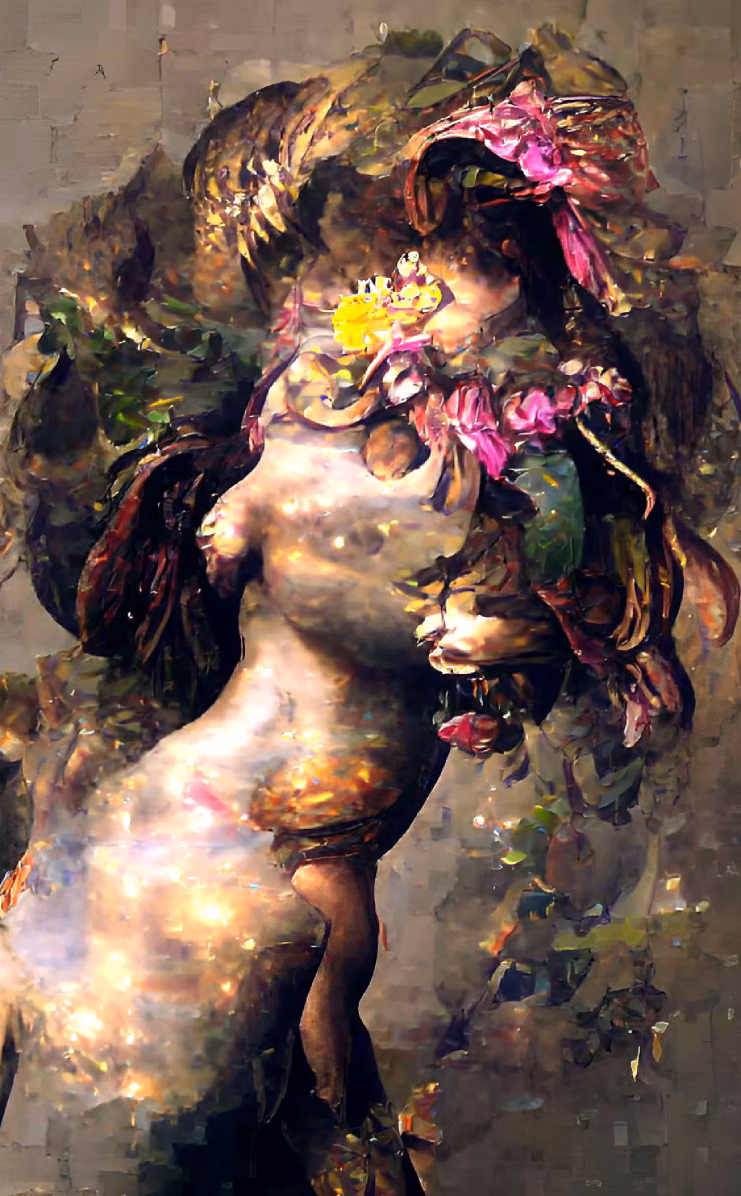 Digital painting : Inside u