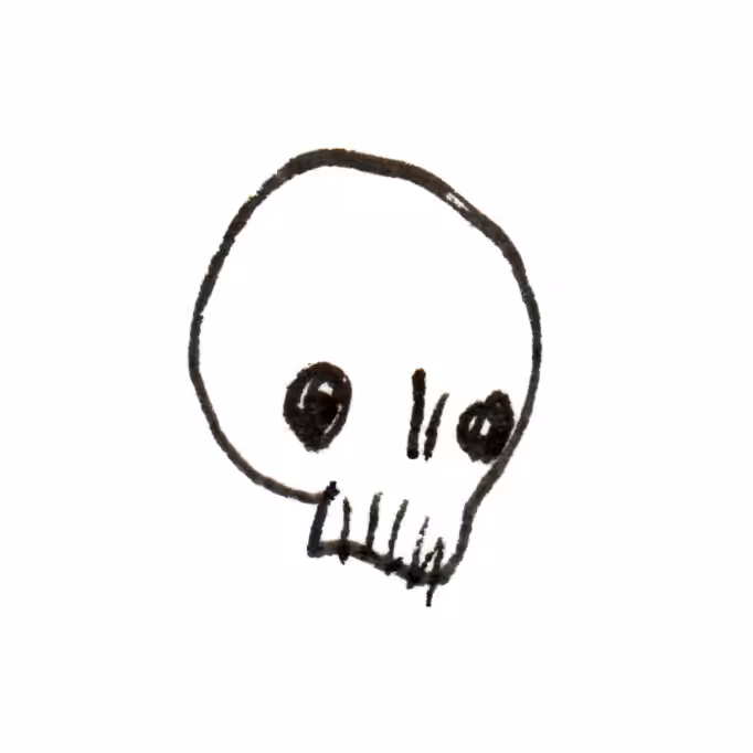 Poorly drawn skull #8