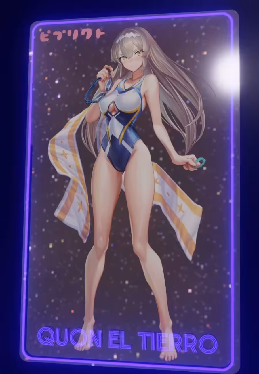 Quon's swimsuit style NFT - Tsundere version 1/1