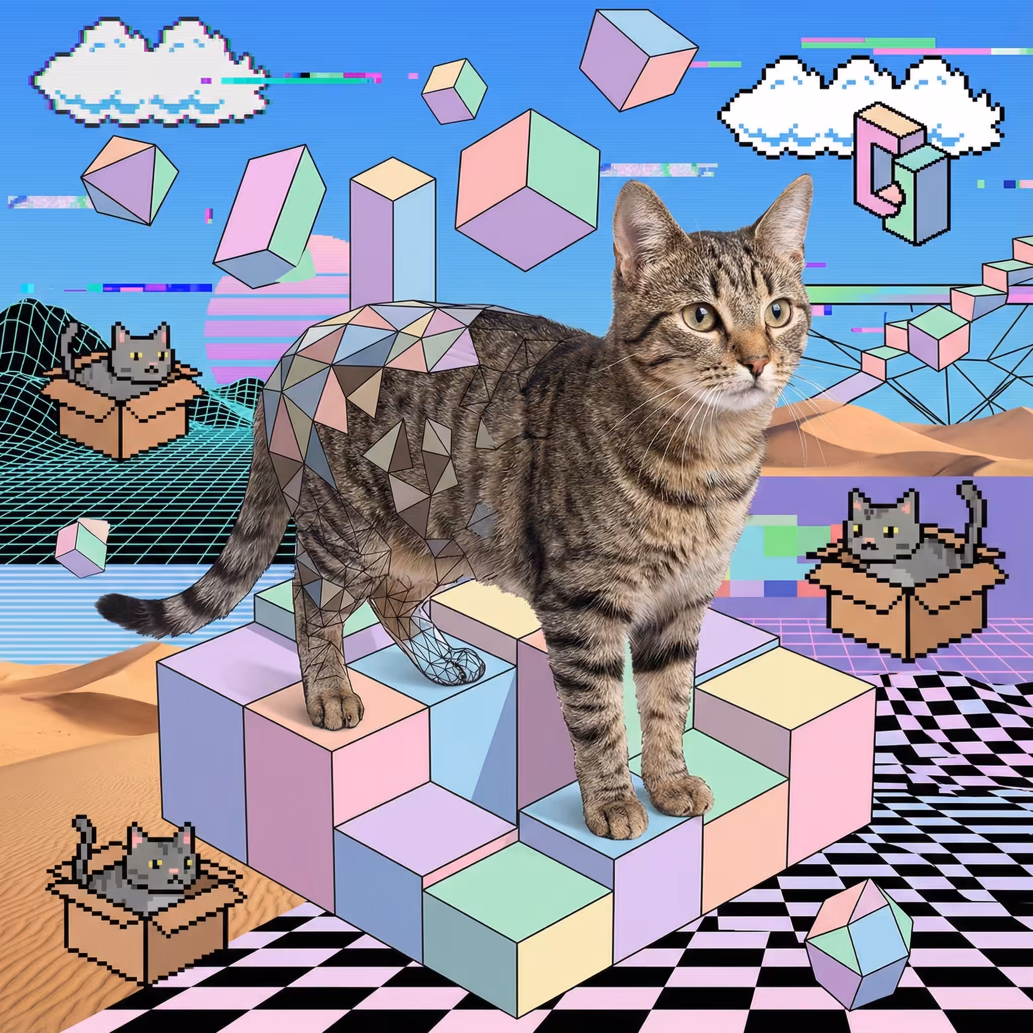 abstract cats #28