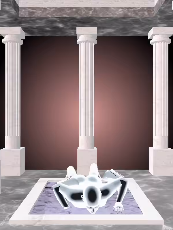 HeavenComputer: The Athletic Luminescent Chrome Woman #183