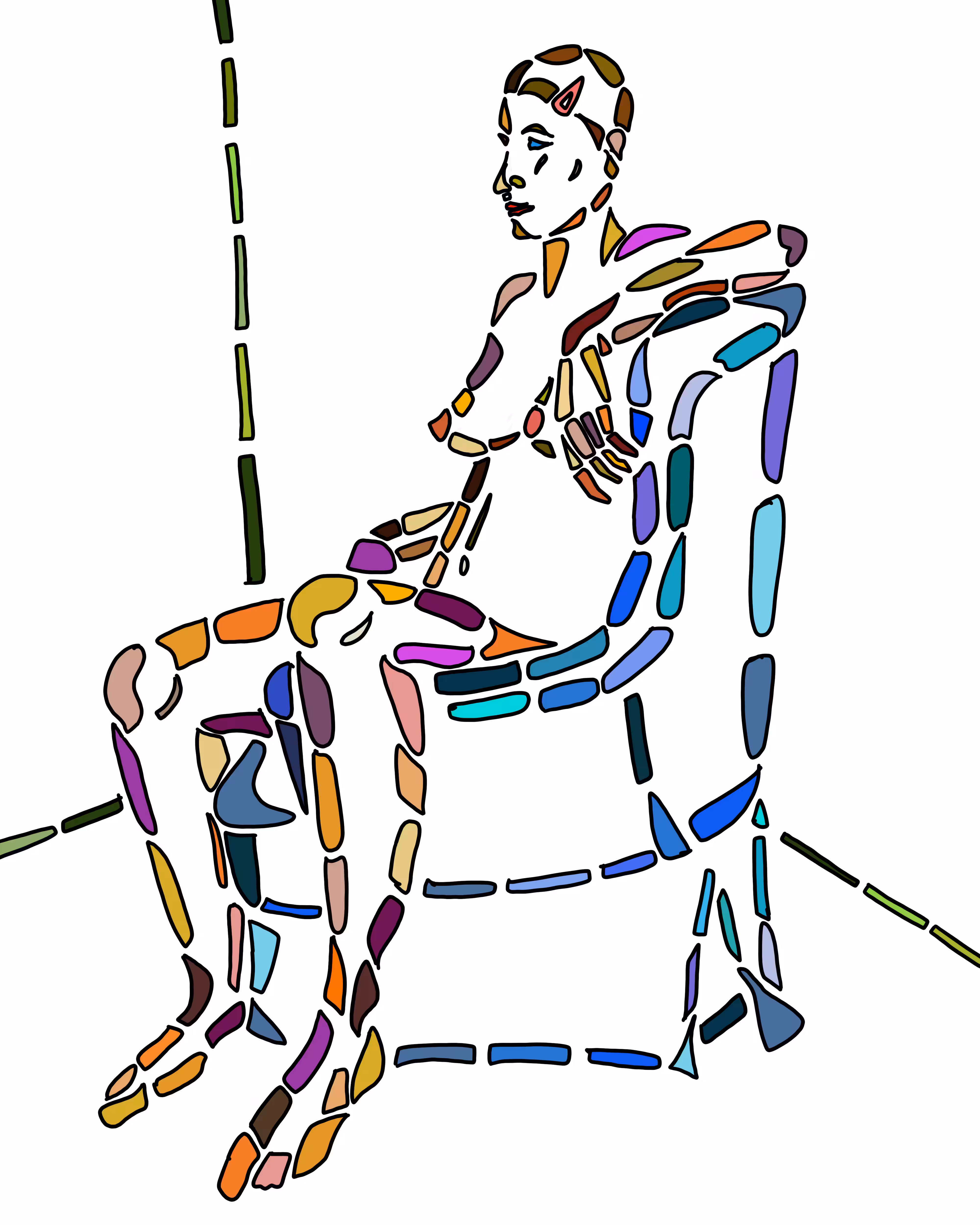 Shard Life Drawing Series No 7 of 8