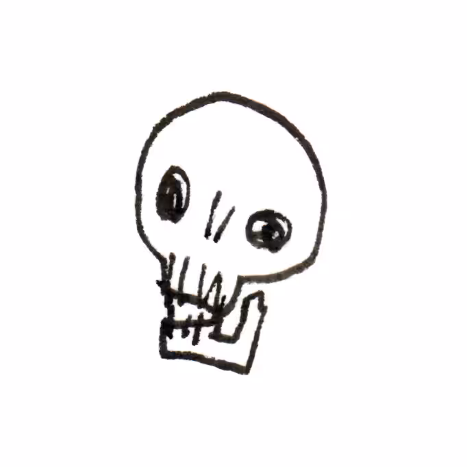 Poorly drawn skull #2
