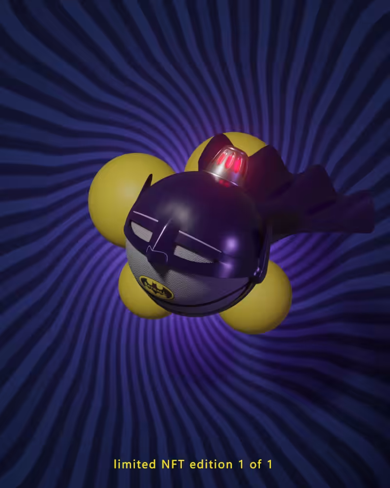Digital Basketballs - NFT POP CULTURE DROP - "BATBALL"