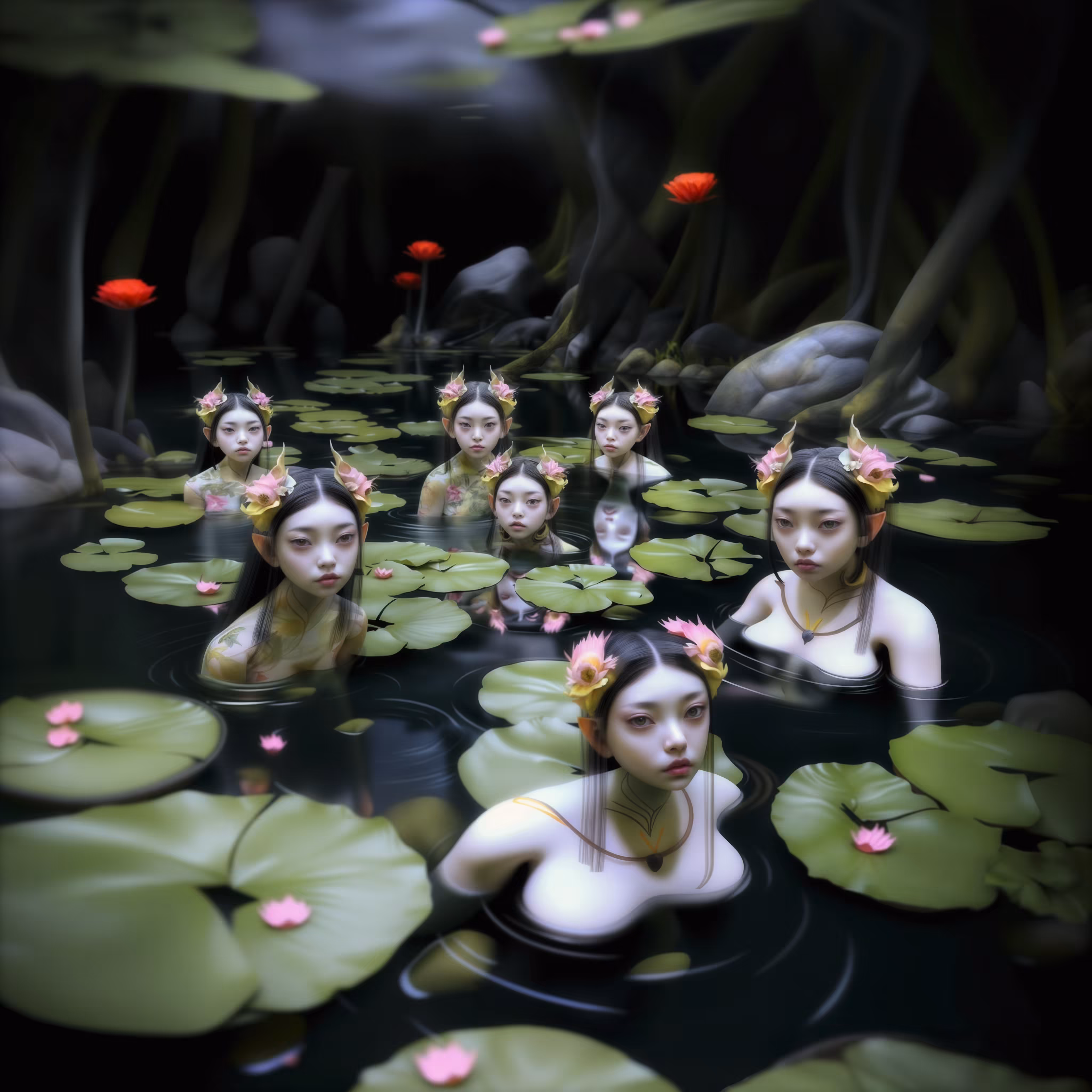 Kappa the Japanese water imp Square Poster
