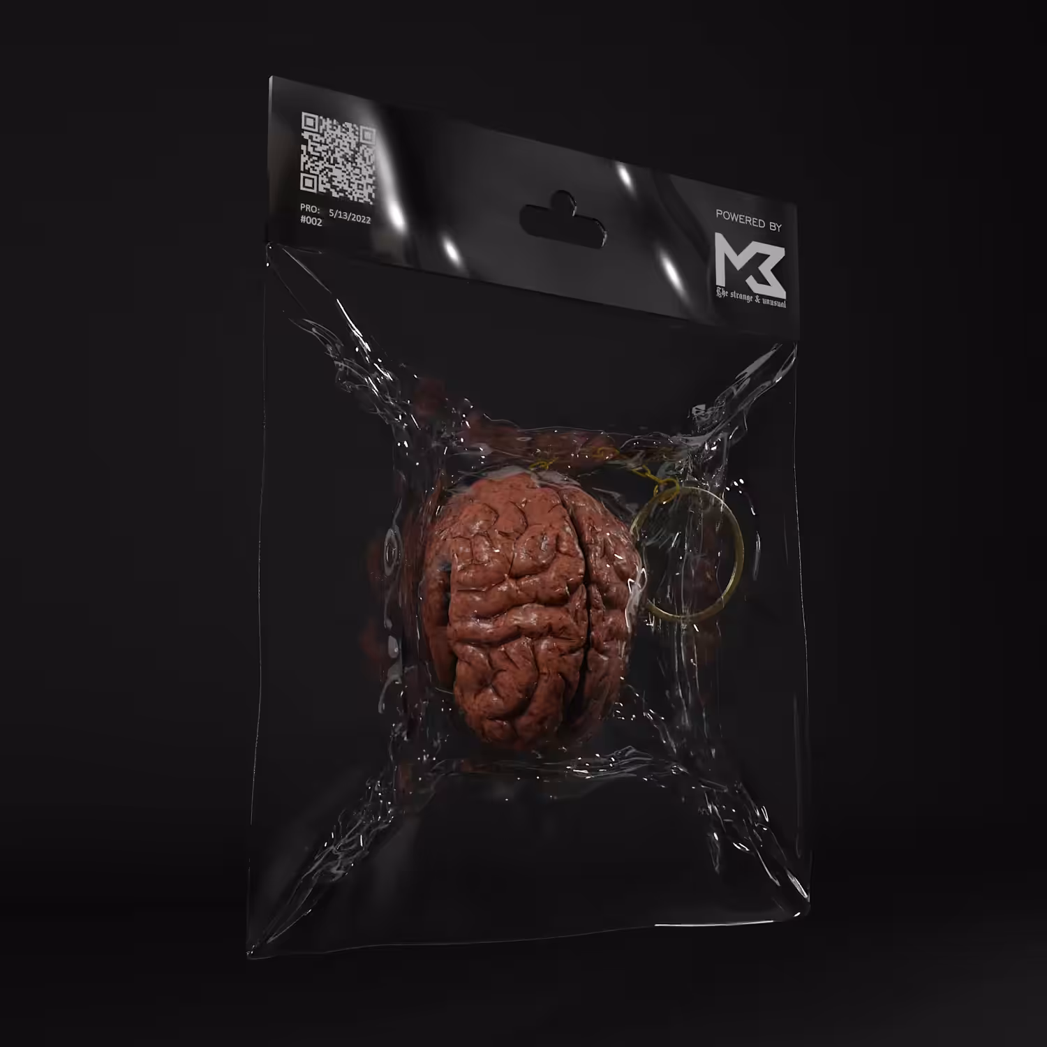 Brain keychain