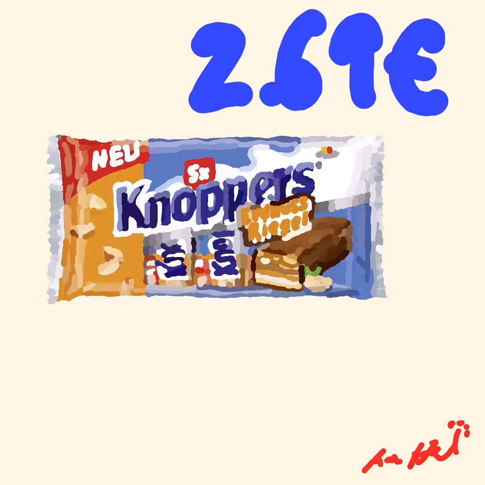 Knoppers Erdnussriegel, 5x40g