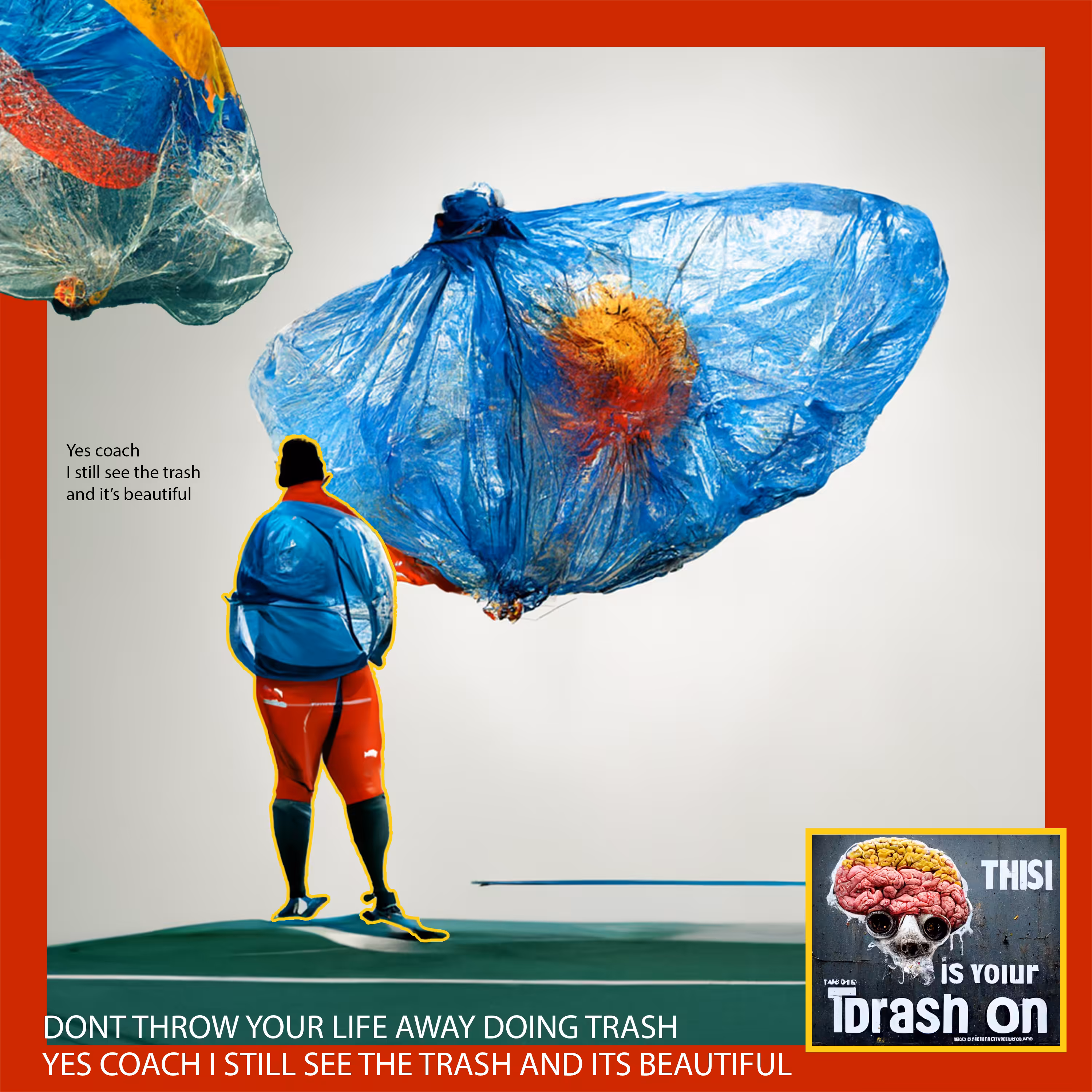 Do you see the trash now?