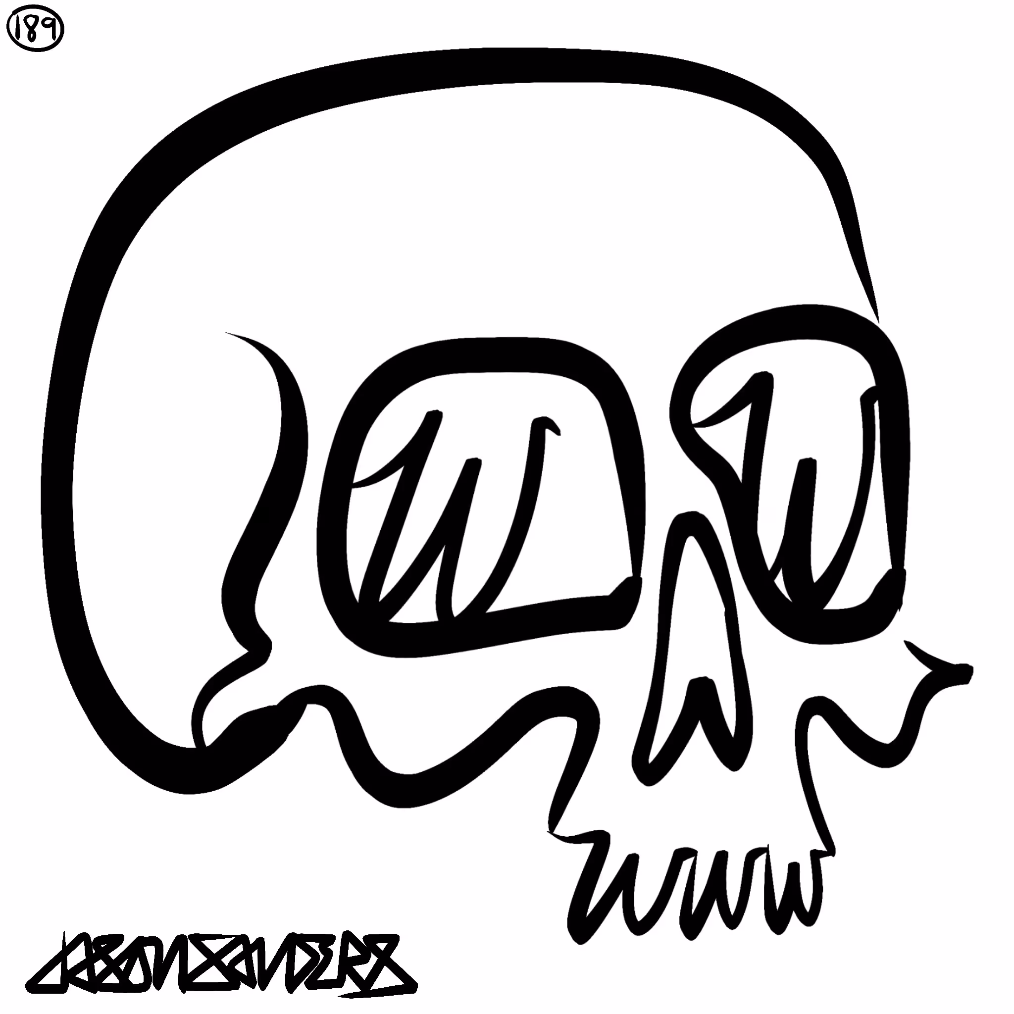 Skull Lines “Thirty-Two” By DrainedEye | #189