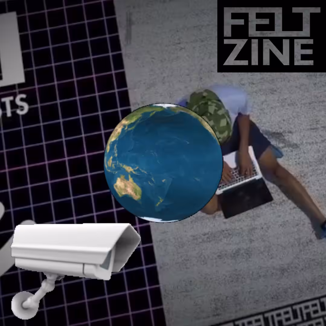 Canvas #224: mass surveillance. — watching. — global lockdown. — black box logo. — power on