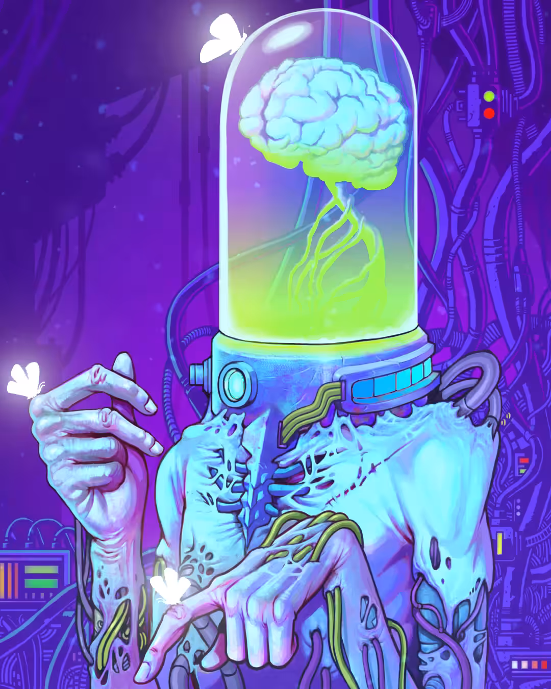 Machine and Butterflies