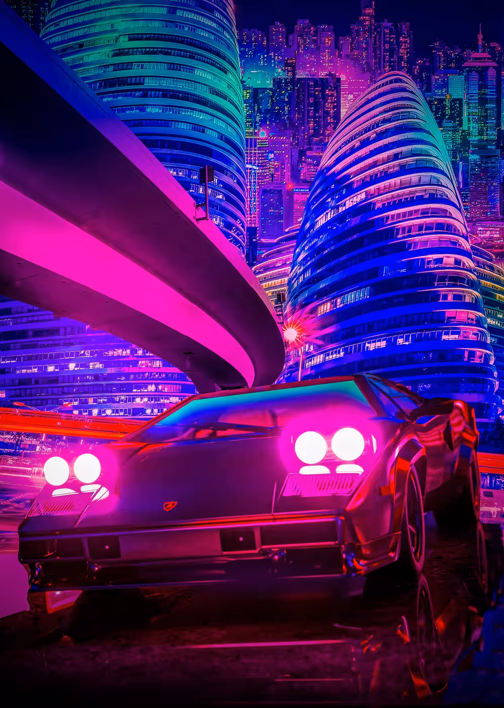 Synthwave City Nights