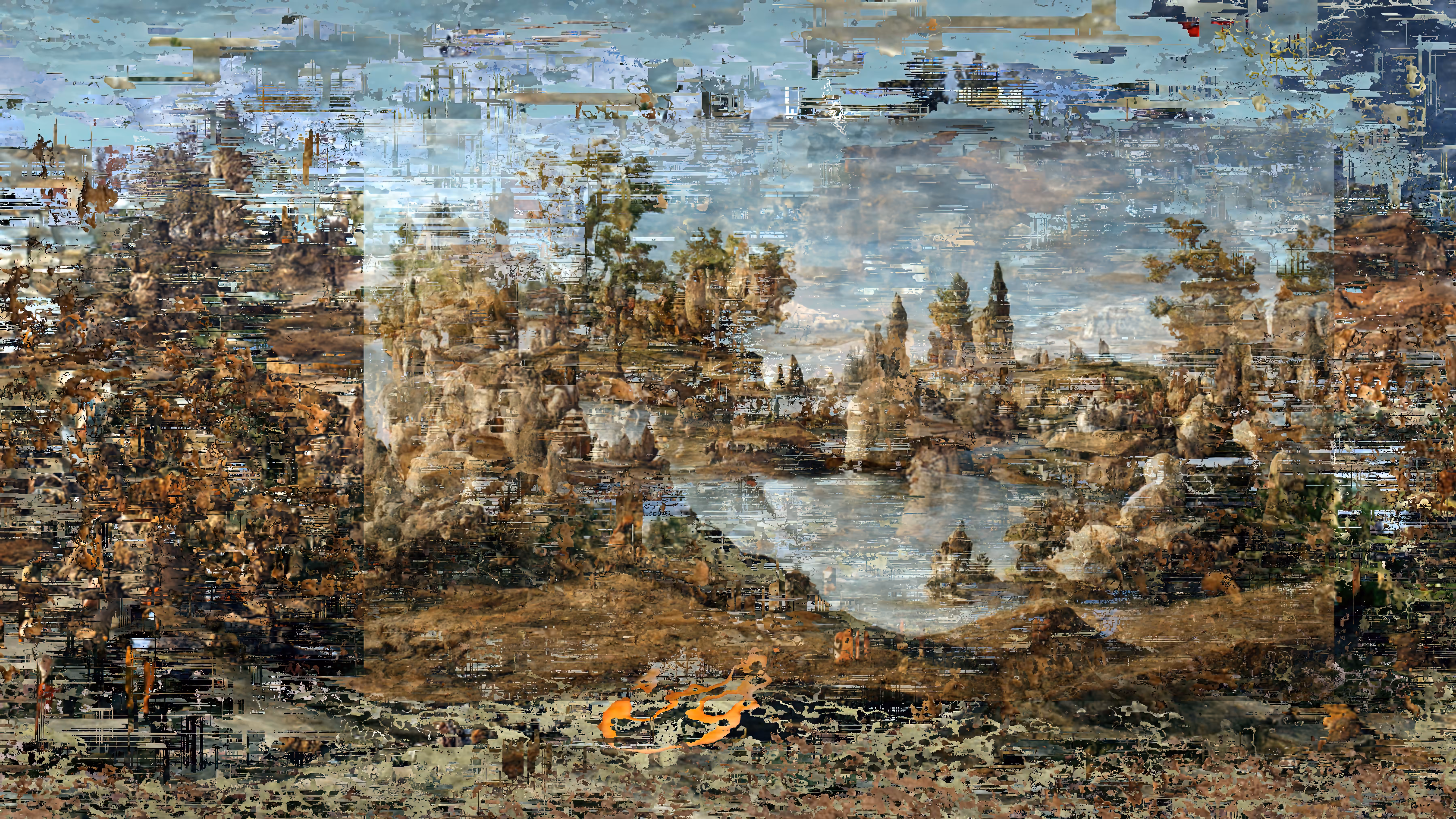 Non commutative landscape