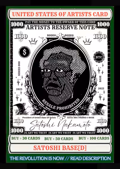 Rodeo posts: UNITED SATES OF ARTISTS CARD