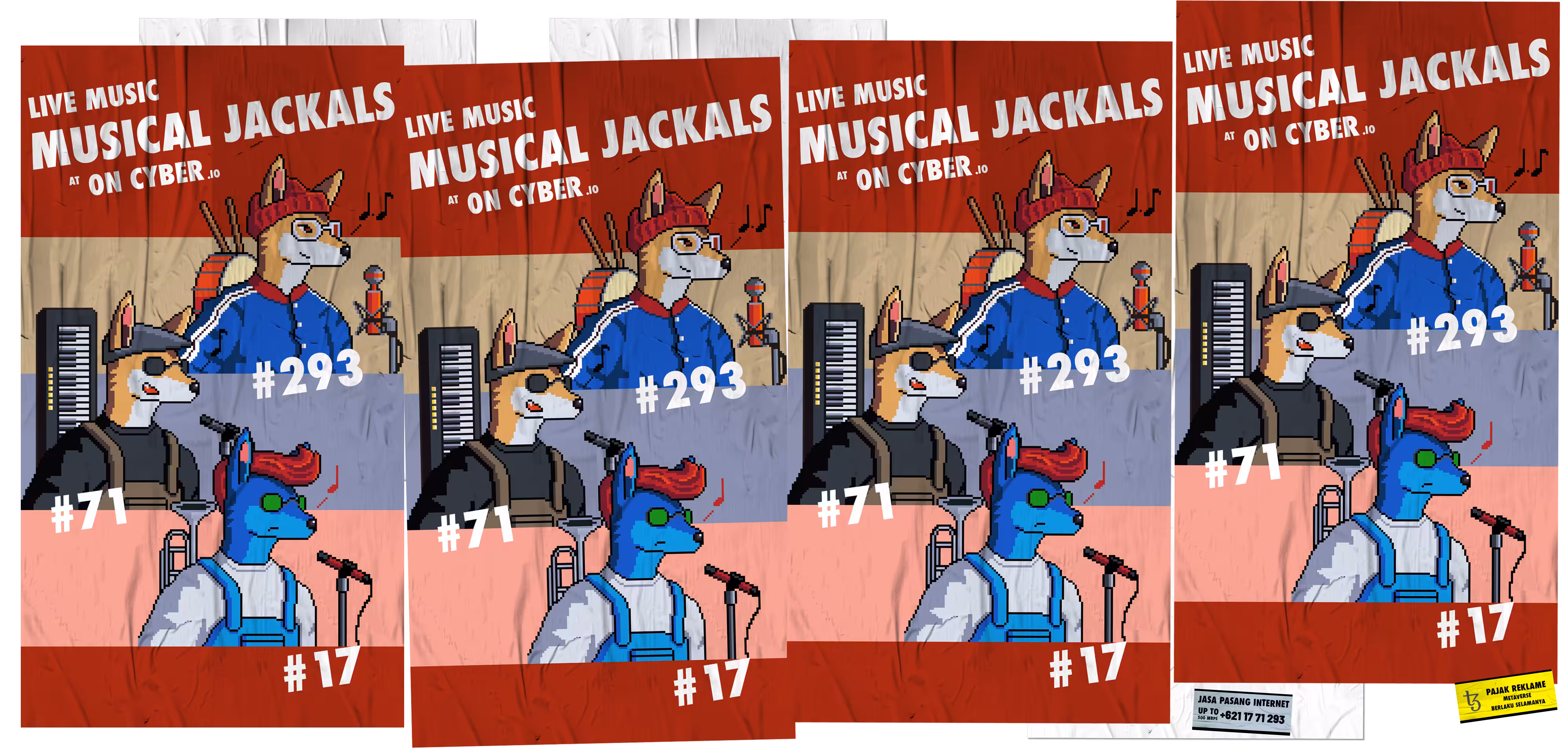 Poster Live Music - Musical Jackals