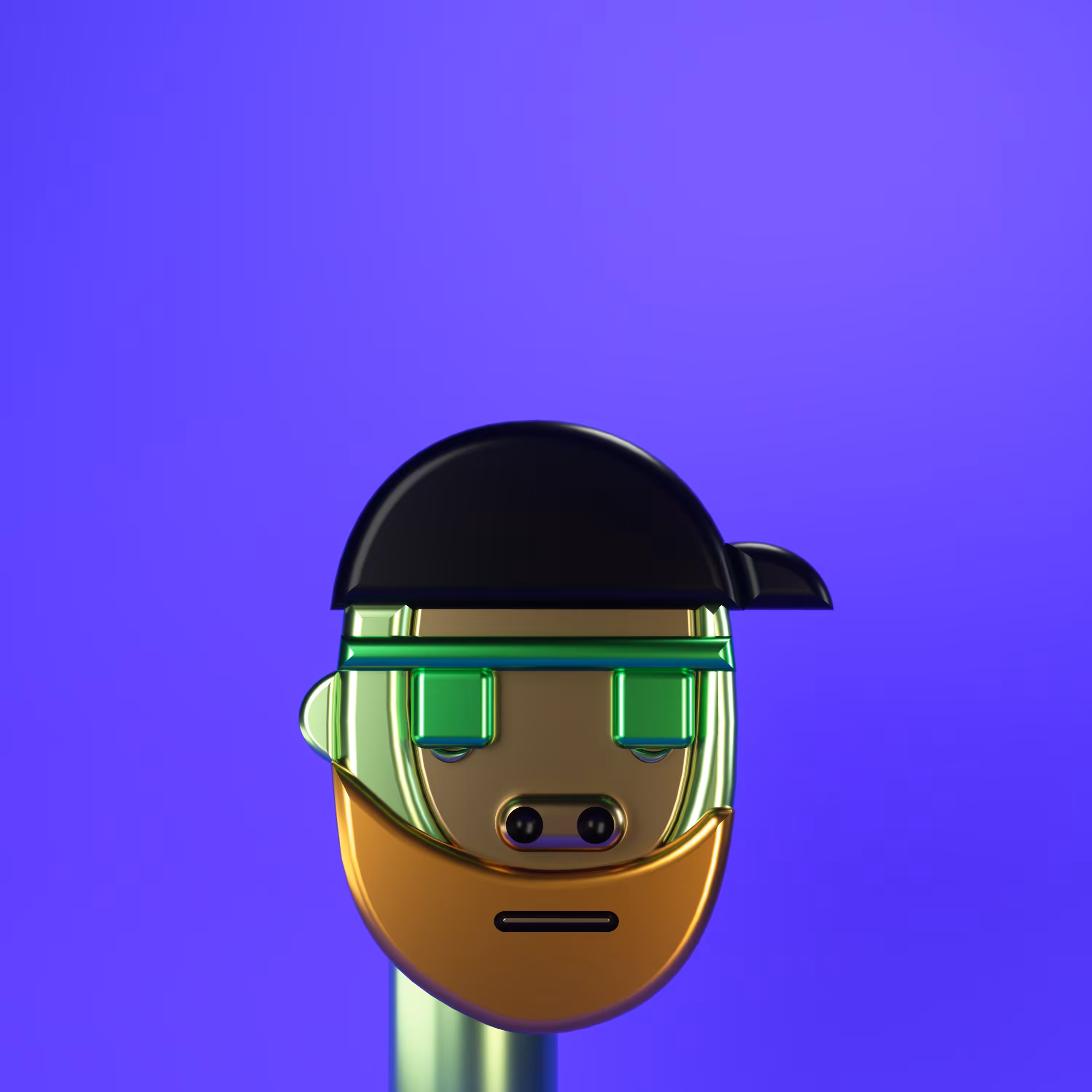 3D Chrome Punk Babies #043