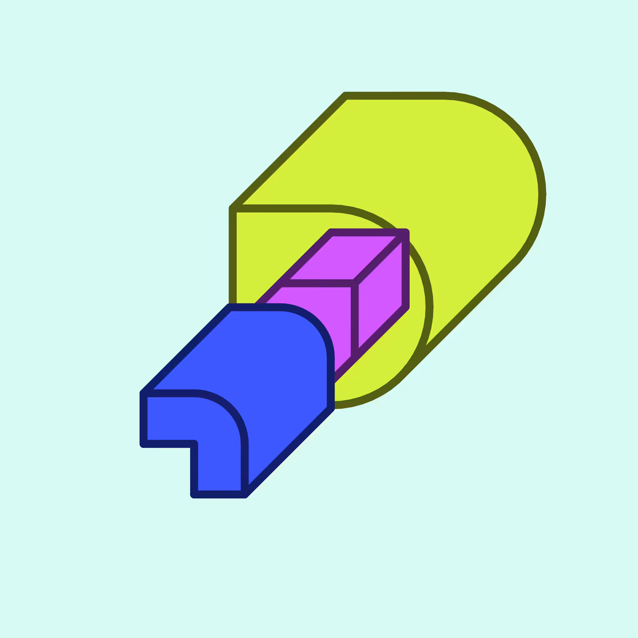 Calm shapes #1035