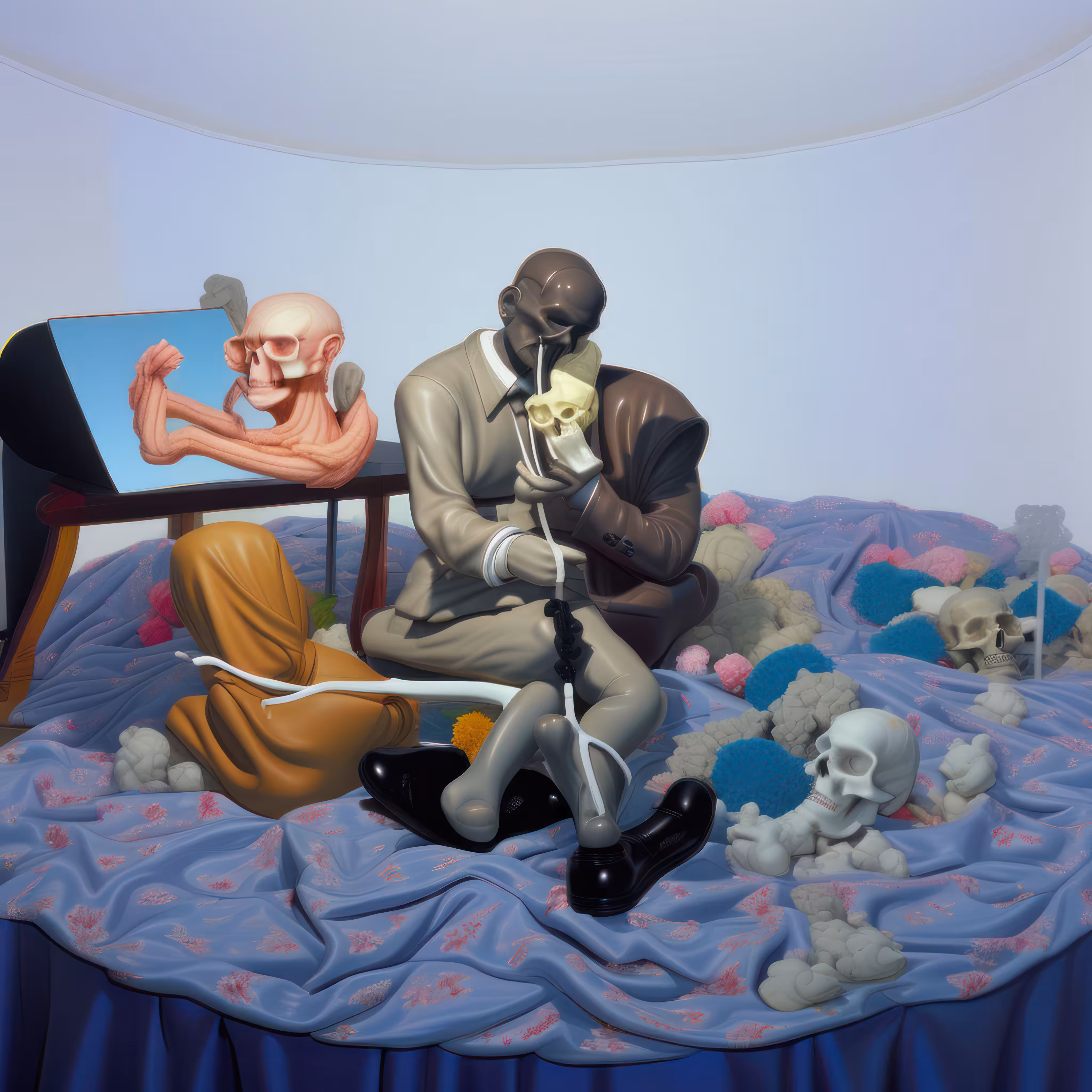 Portrait of George Dyer in a Mirror, 1968, after Bacon