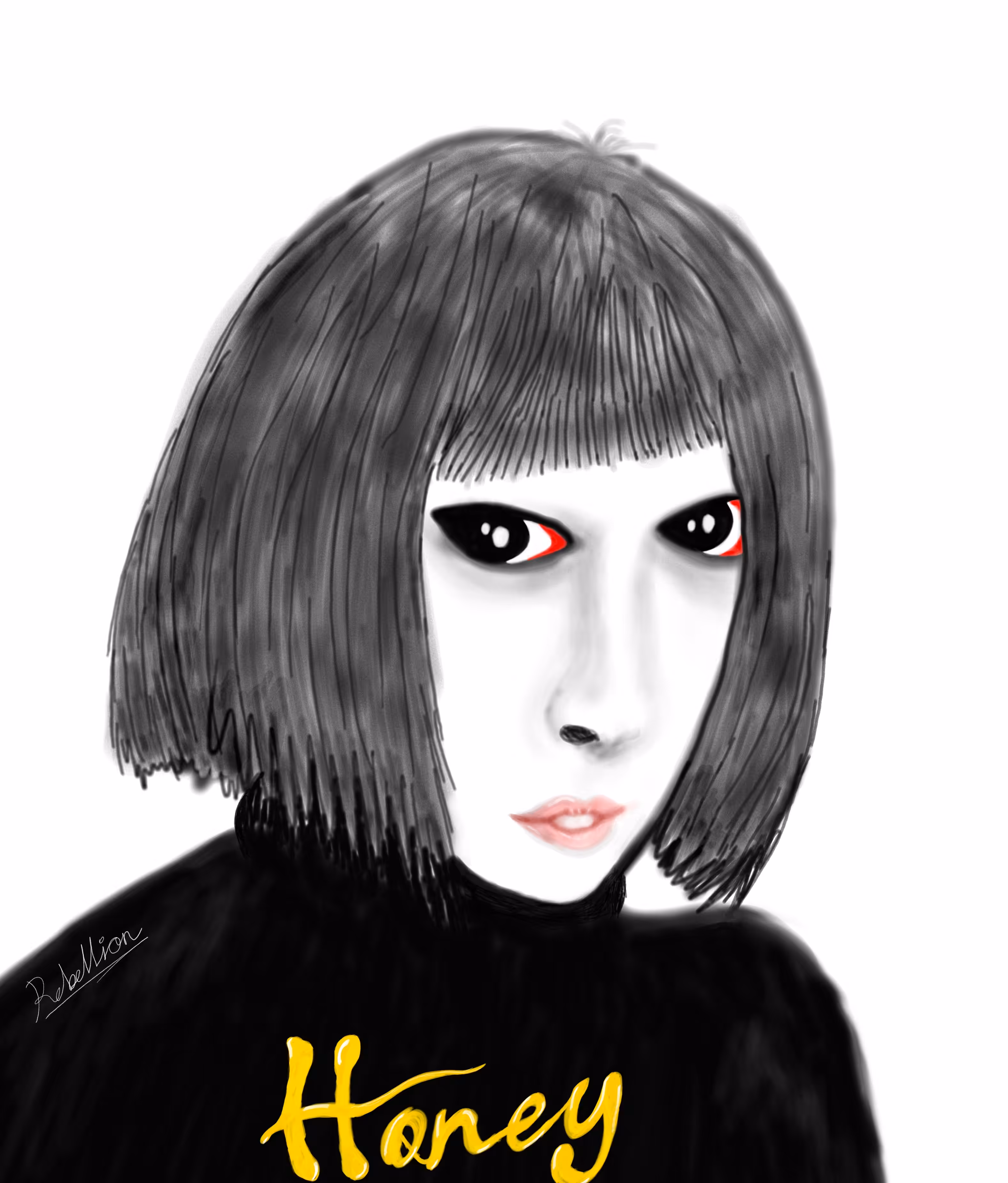 Bad Girl in Black Sweater