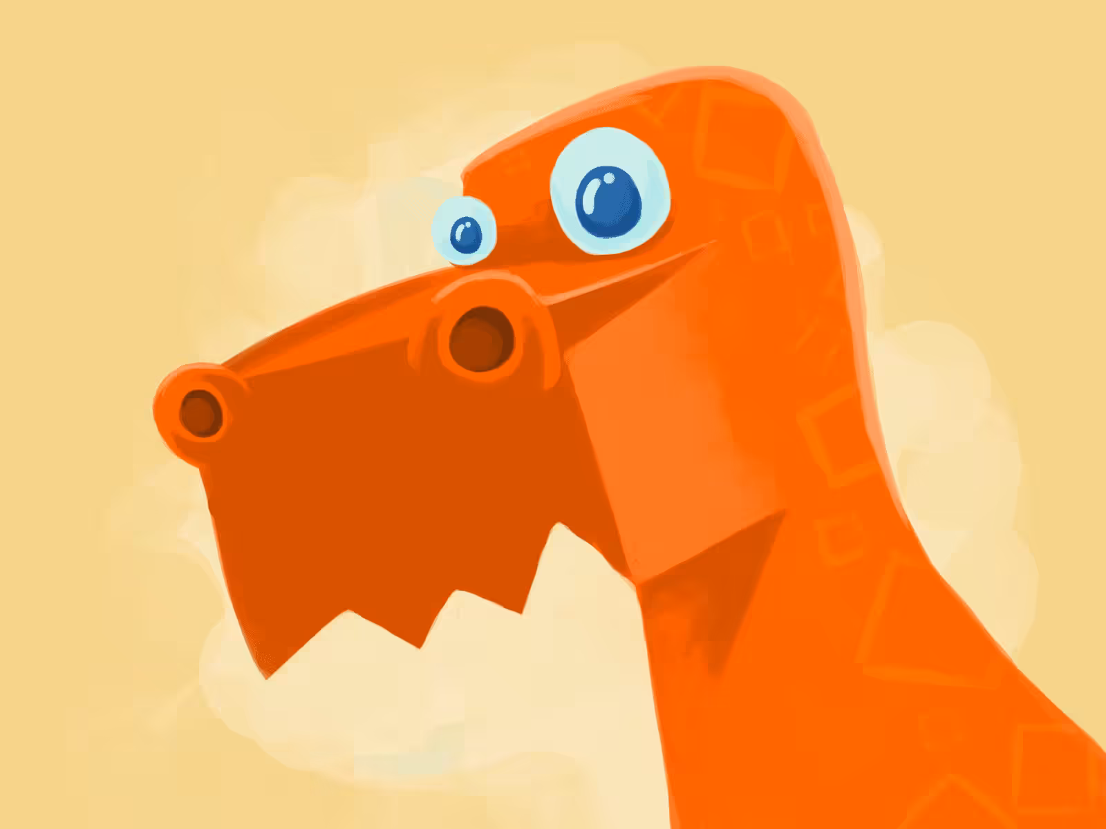 Orange Dino