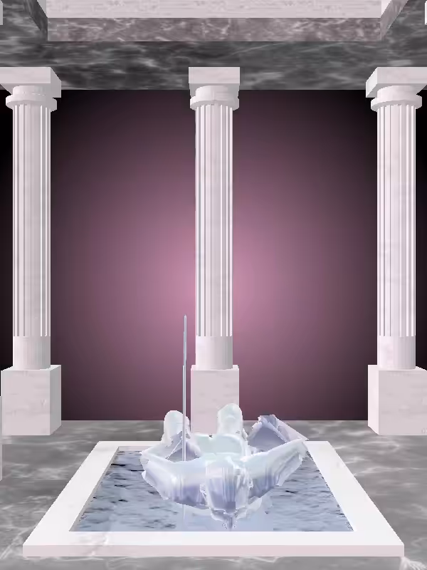 HeavenComputer: The Athletic Melted Blue Woman #6704
