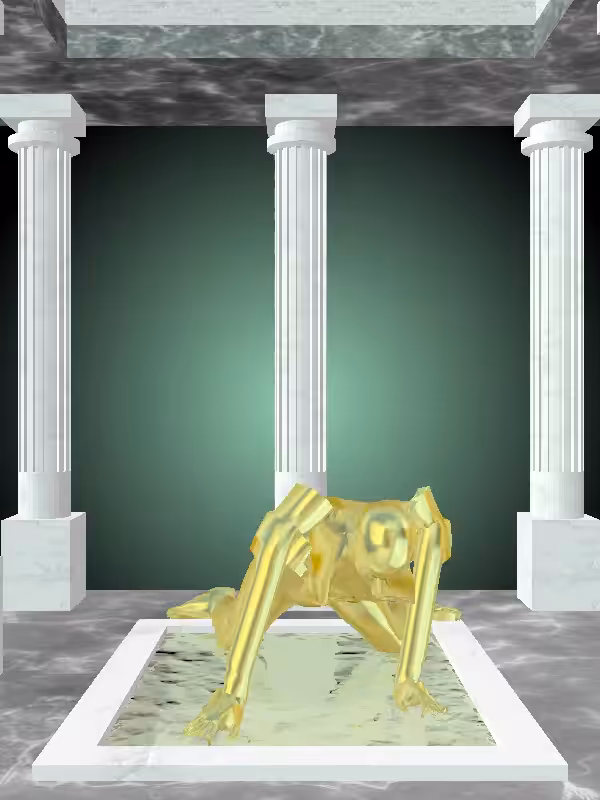 HeavenComputer: The Rising Green-Golden Goblet Woman #5017