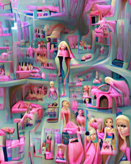 Barbie World (pixray_genesis)