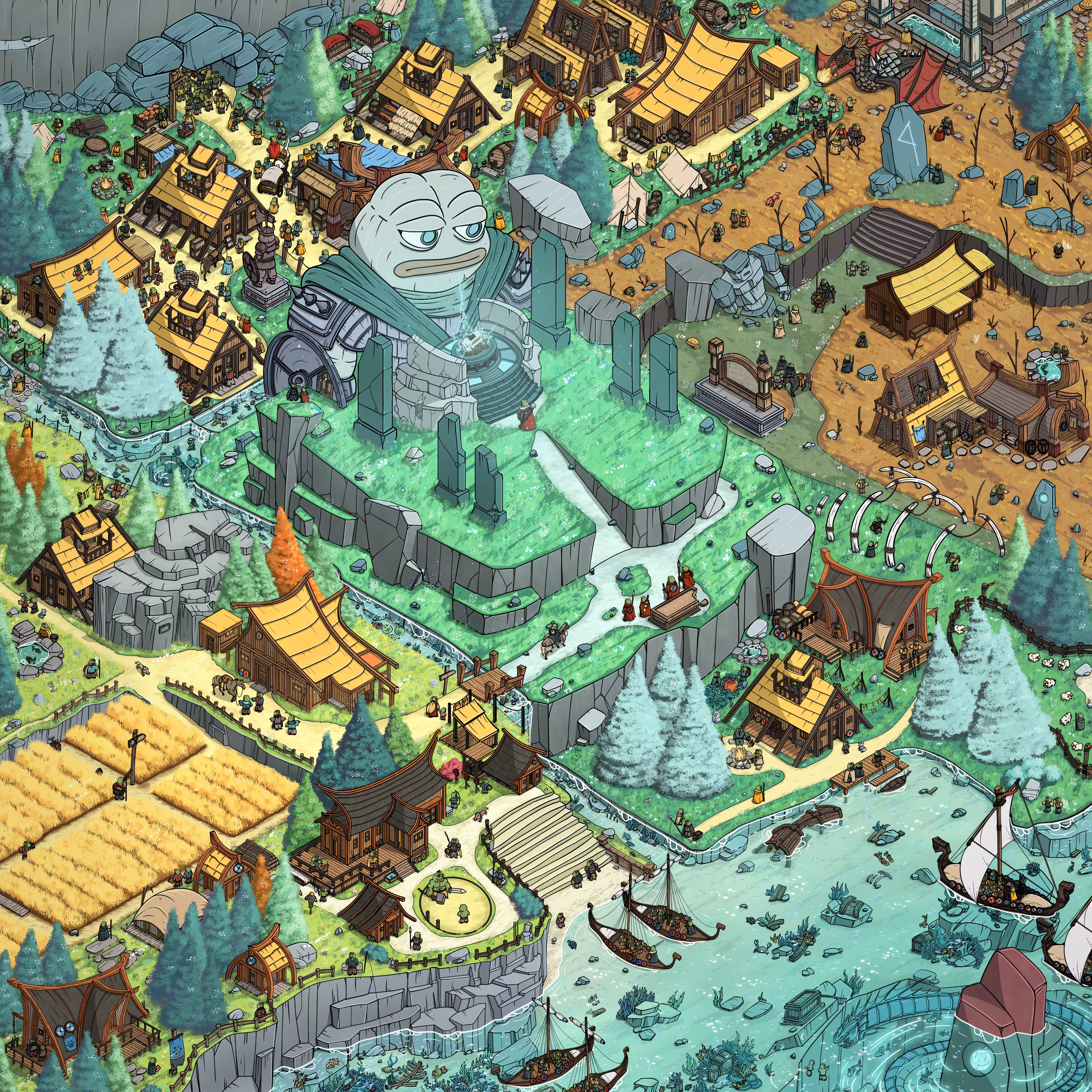 The land of the Viking Pepe.