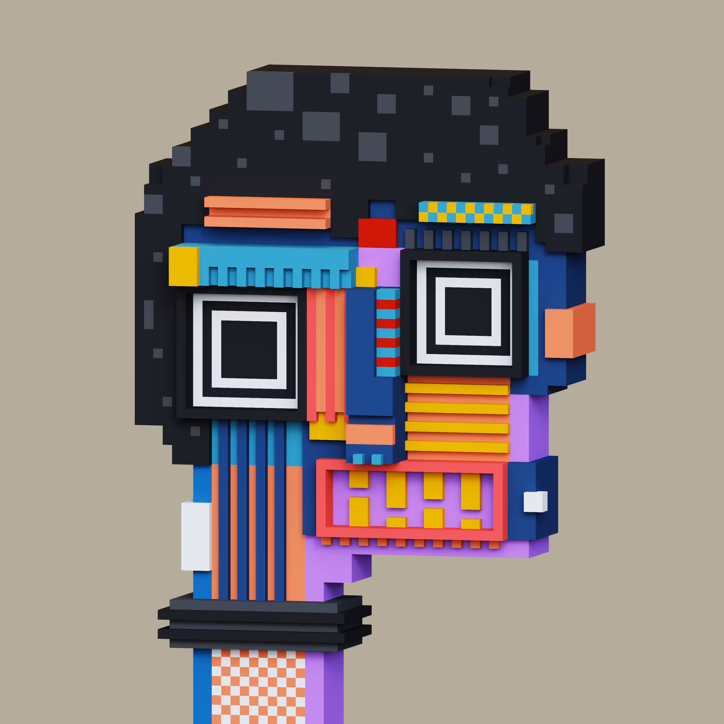 Pop Cubism Voxel 01