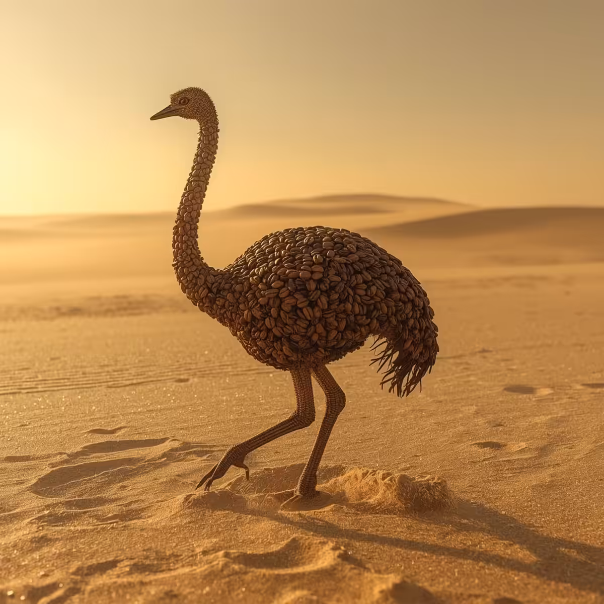 Coffee Ostrich 001