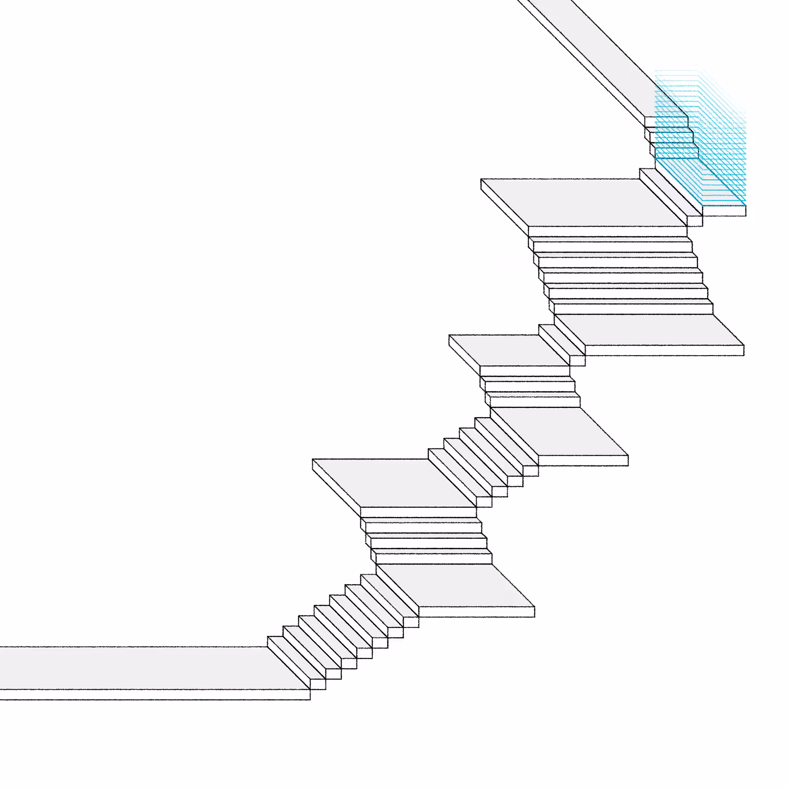 Stairs in a room #111