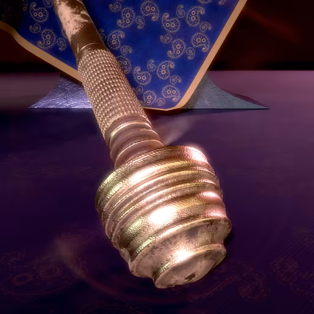 Cow shaped mace of Freydoon
