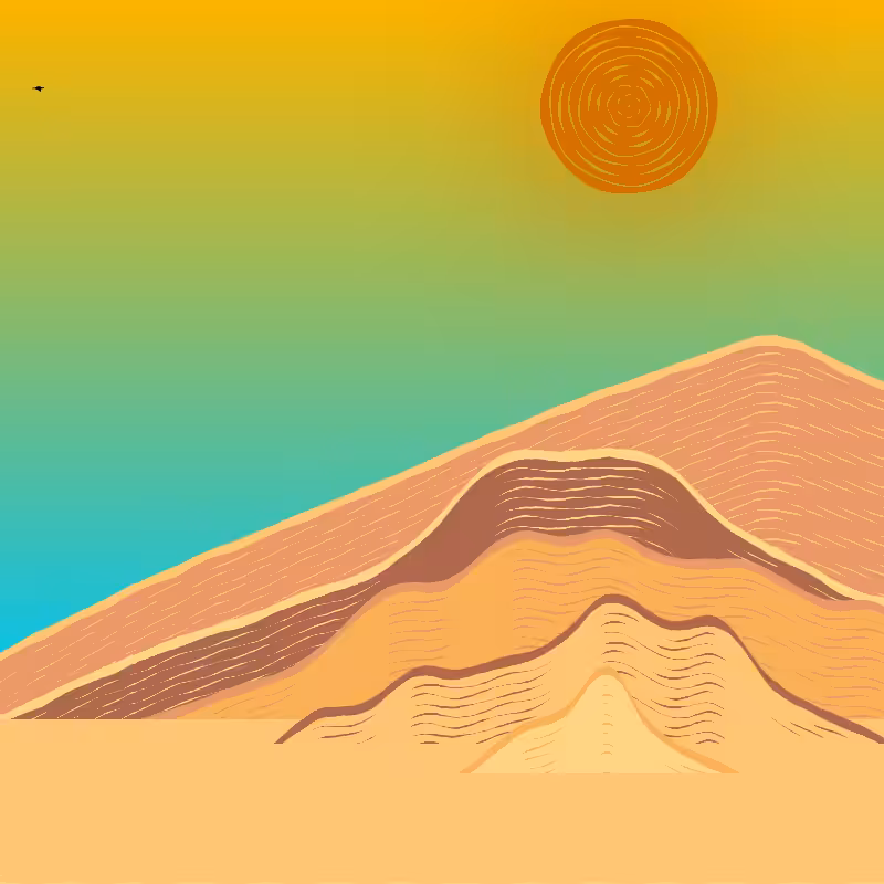 Painted Mountain Sunset #123