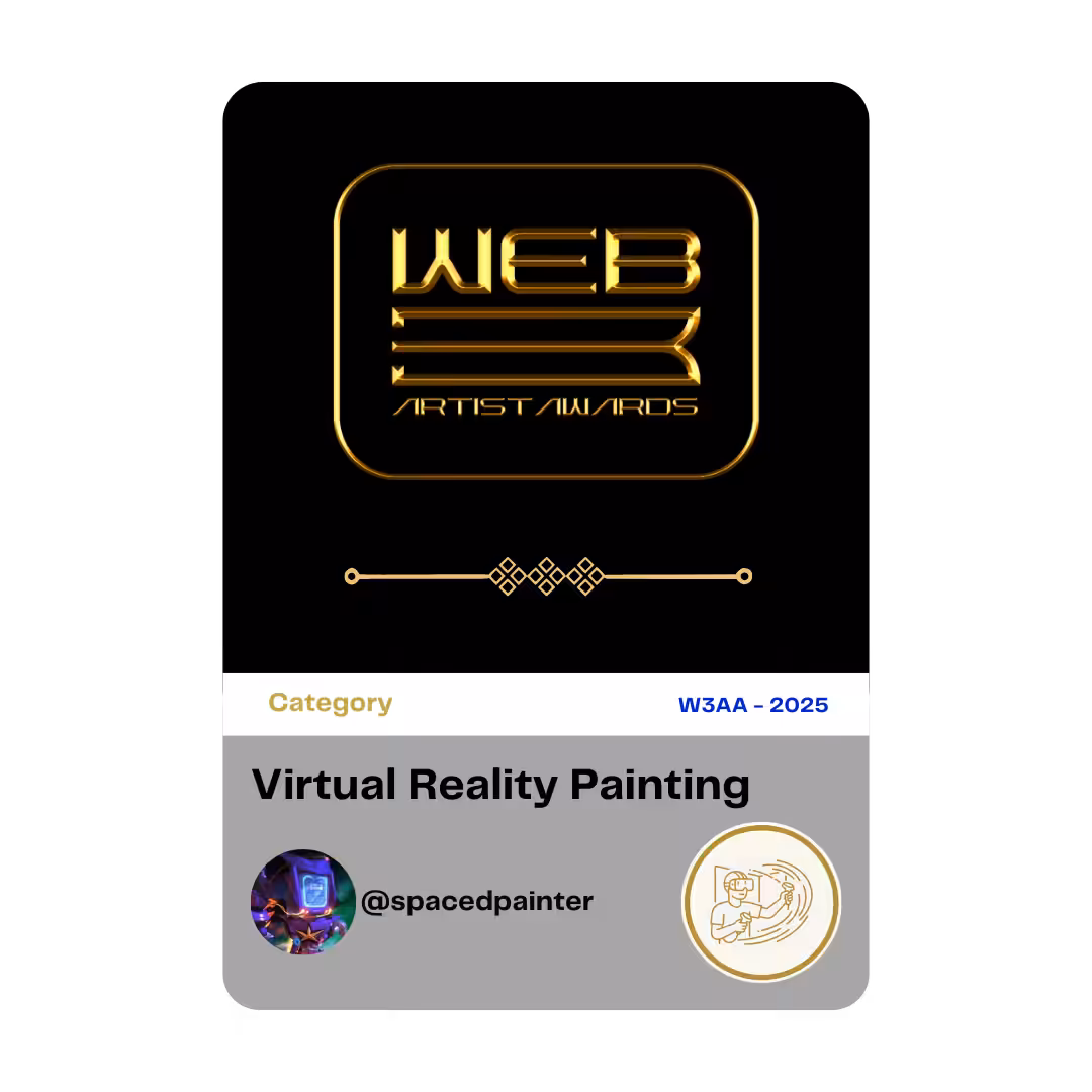 Award 25 - Virtual Reality Painting - @spacedpainter