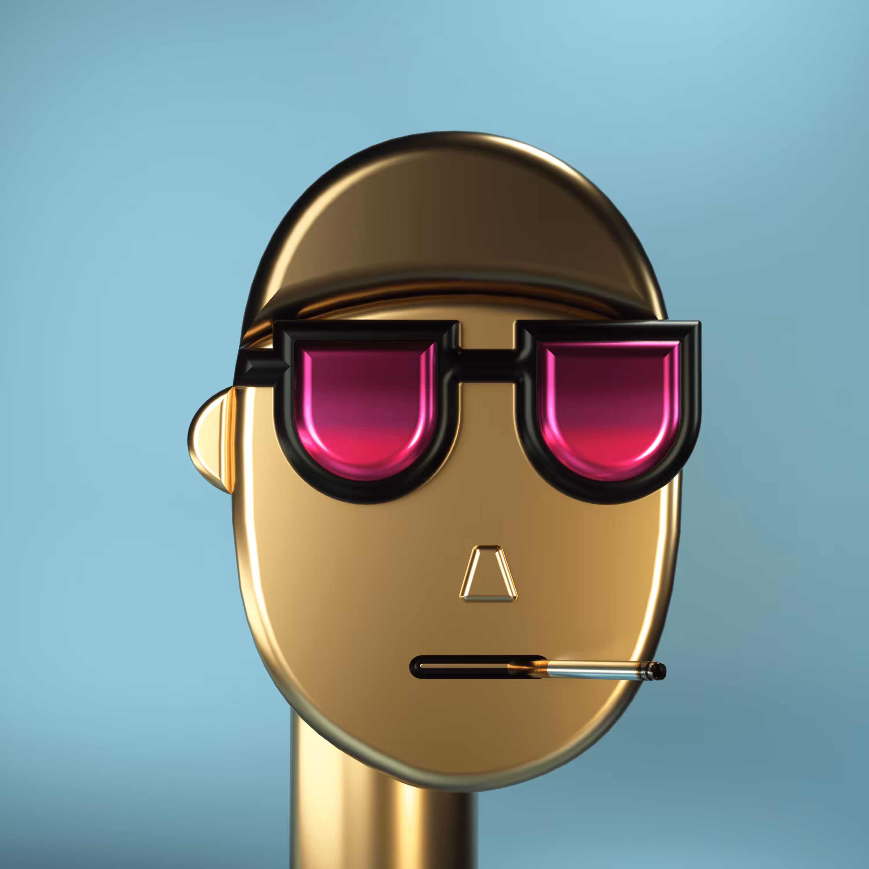 3D Chrome Punks: 3D Chrome Punk #0447