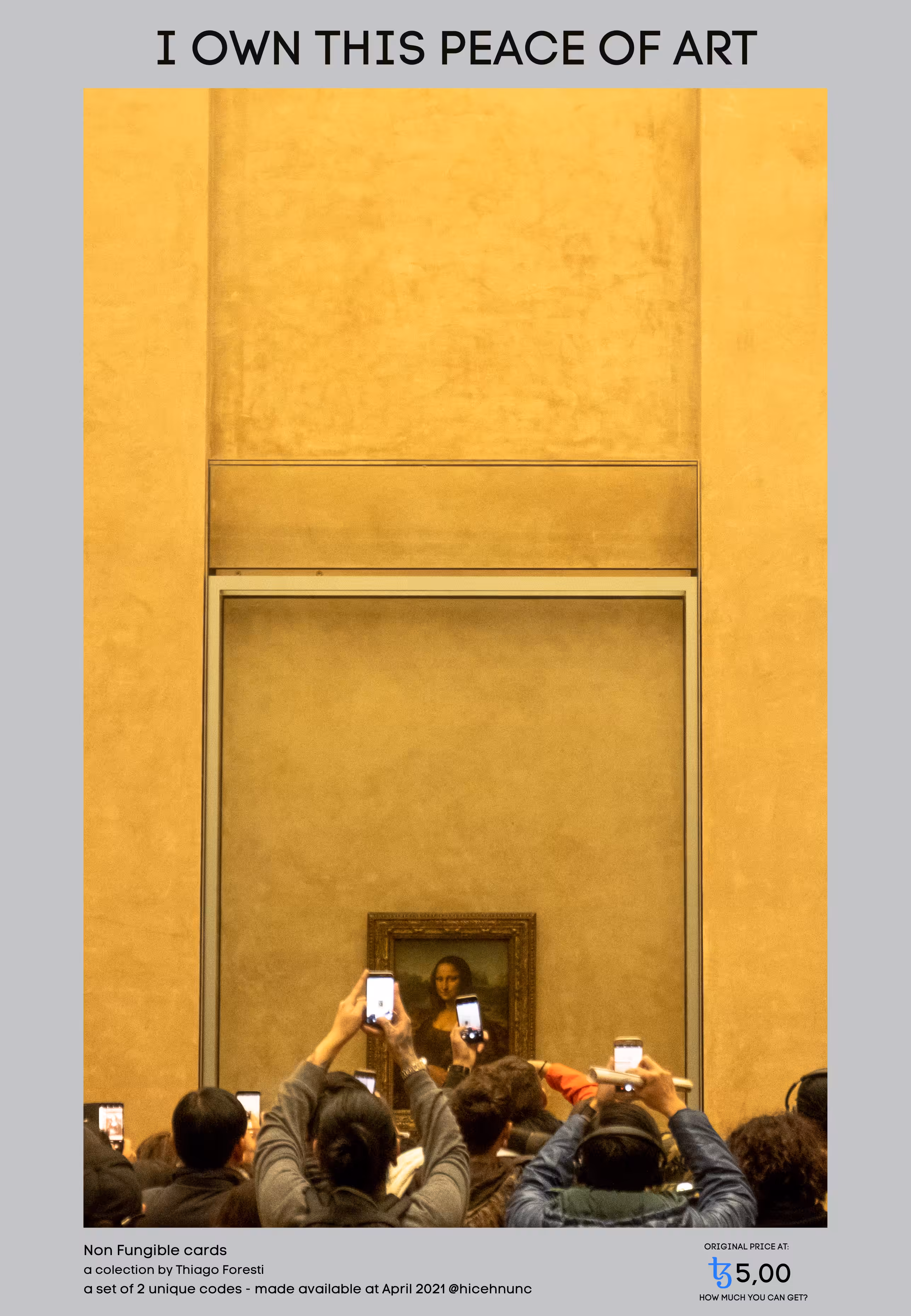 Non Fungible Cards collection 16 - I own this peace of art