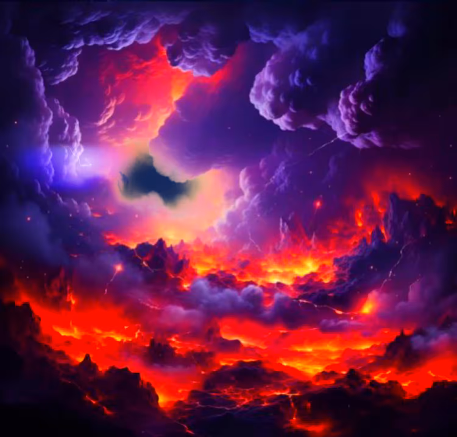  Rude Forgotton Clouds: Cloudy Volcano