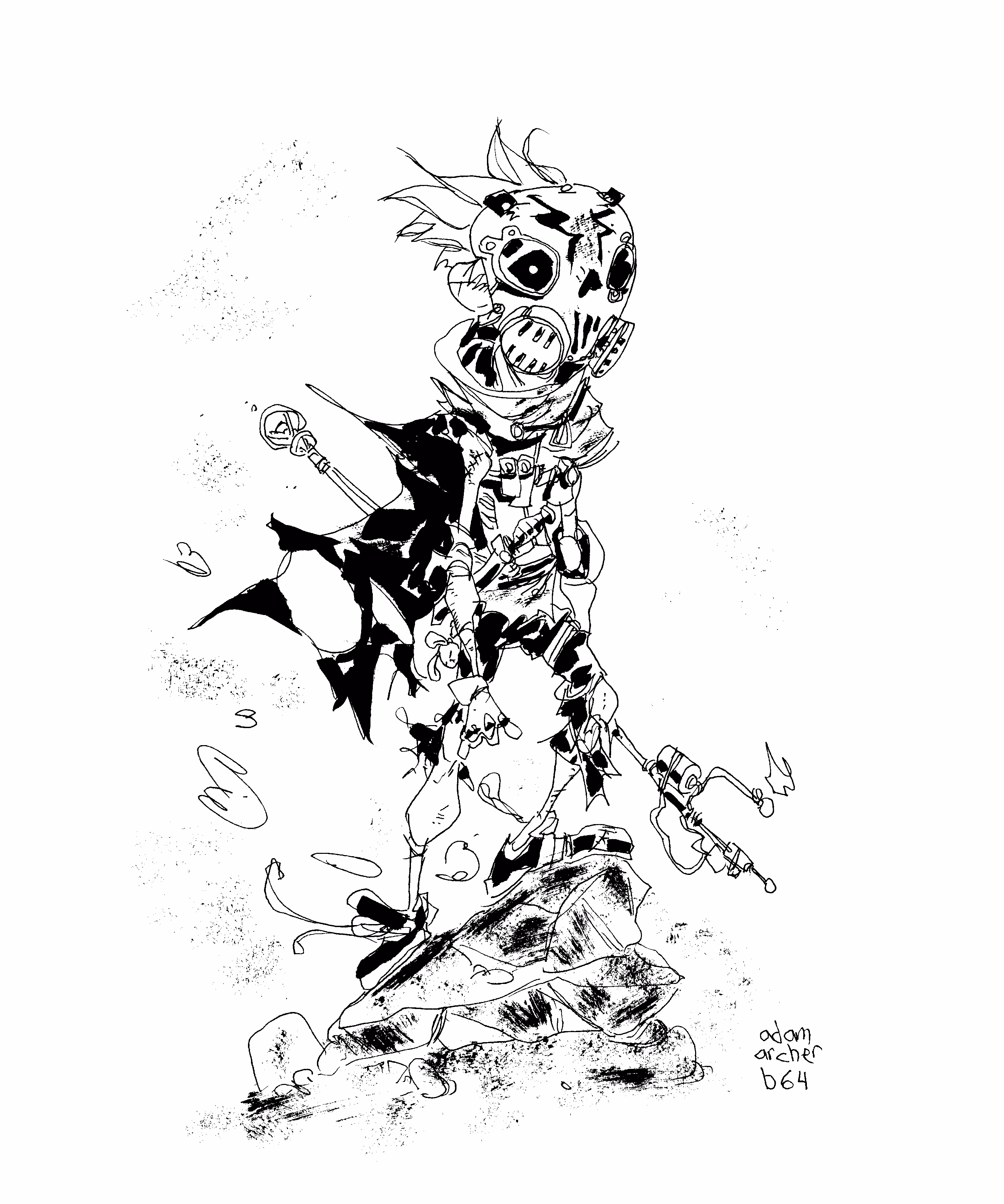 adam archer's doodles: black series 064