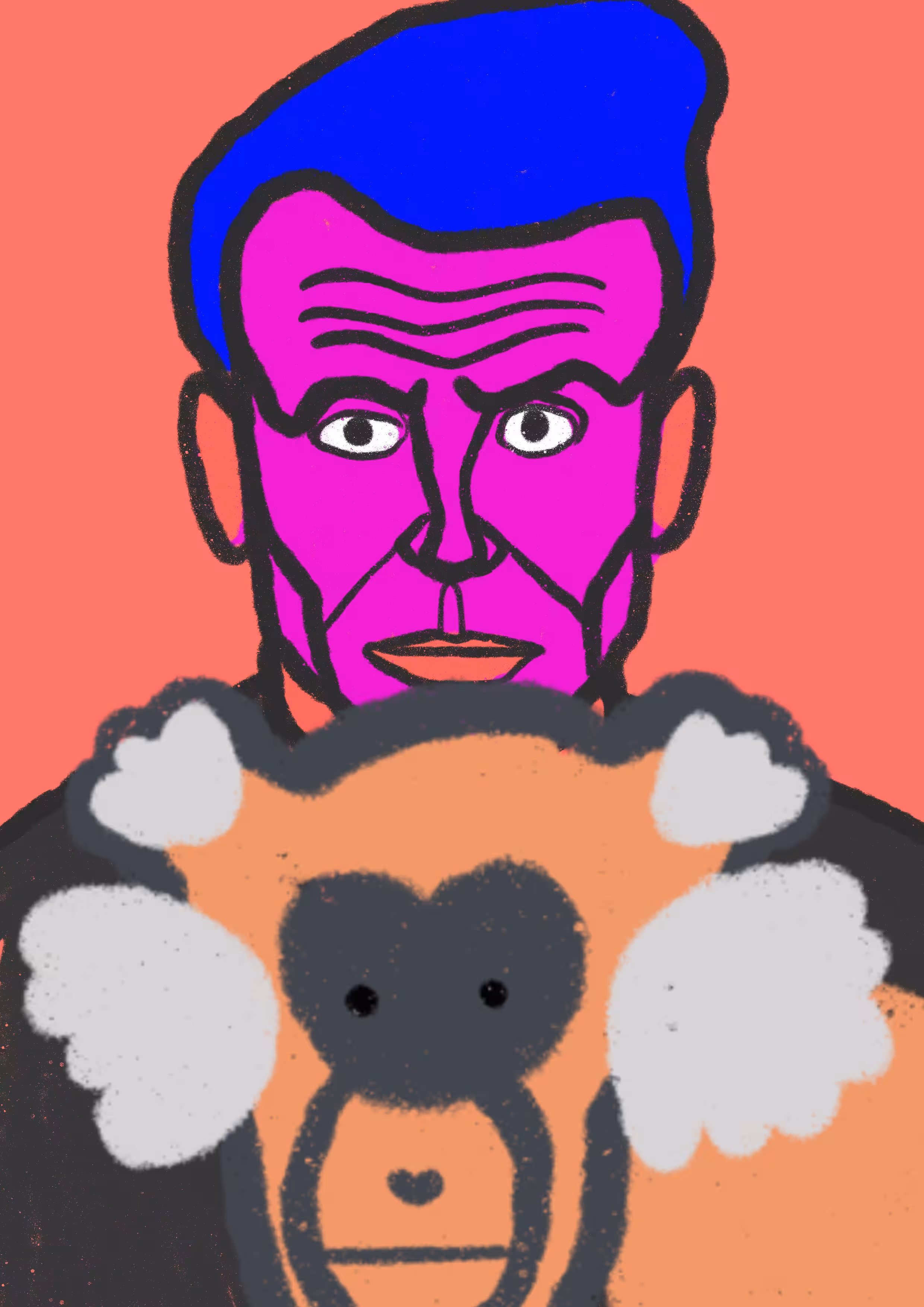 Macron and the Monkey