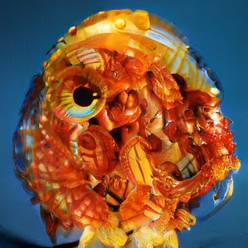 Digital Art Collective Piece #166 (The Mutant Skull)