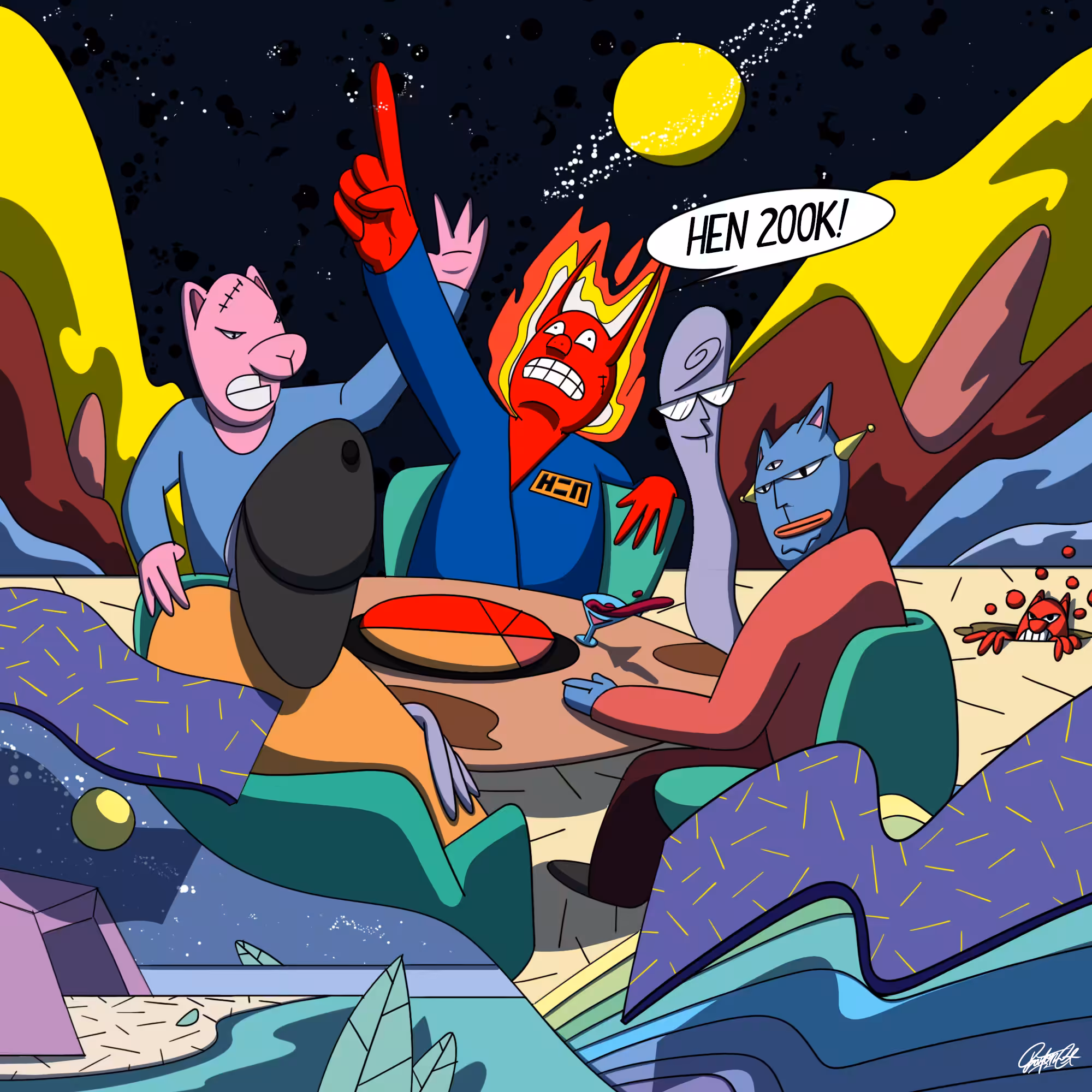 INTERDIMENSIONAL DEBATE OF HEN200K