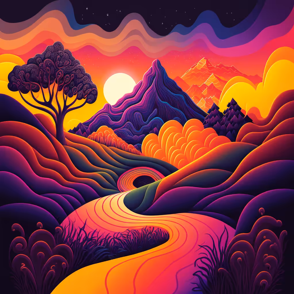 Psychedelic Landscape #100